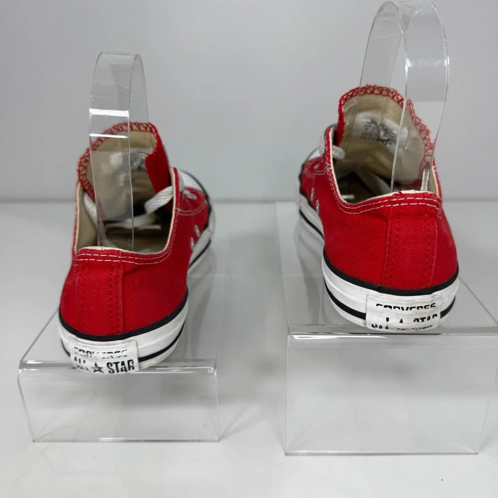 Converse Chuck Taylor All Star Kids 3 Red Canvas Low Top Sneakers 90s Streetwear